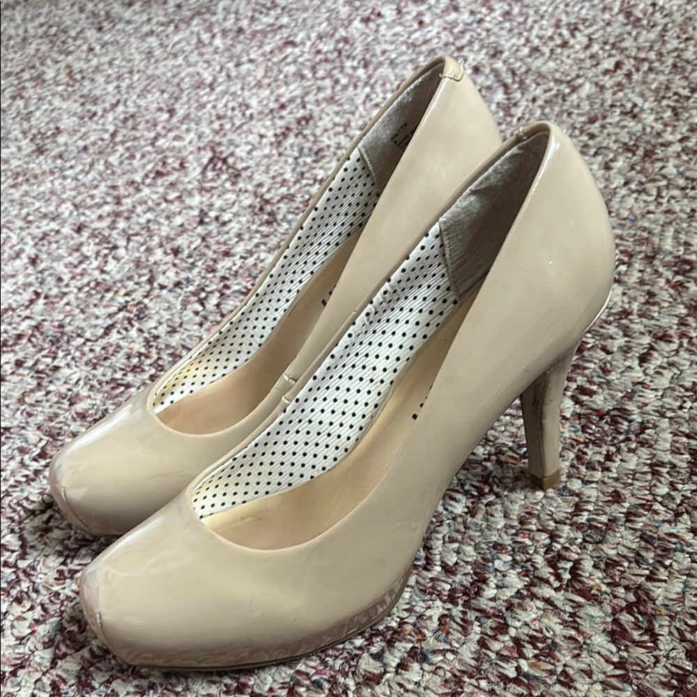Elegant Beige High Heels